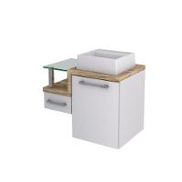 Conjunto Balcão C-cuba Q32 Legno 630 Branco Chess C-branco Chess Branco Chess C-carvalho - 3