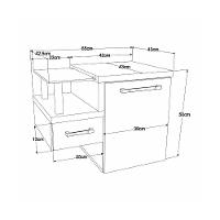 Conjunto Balcão C-cuba Q32 Legno 630 Branco Chess C-branco Chess Branco Chess C-carvalho - 6