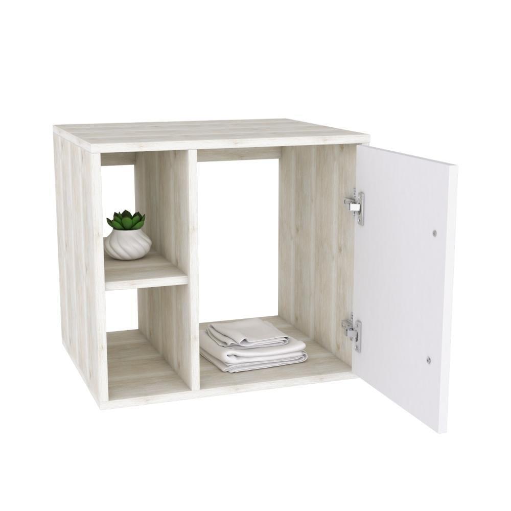 Conjunto Balcão C-cuba R30 E Espelheira Soft 500 Snow Snow C-branco Chess - 3