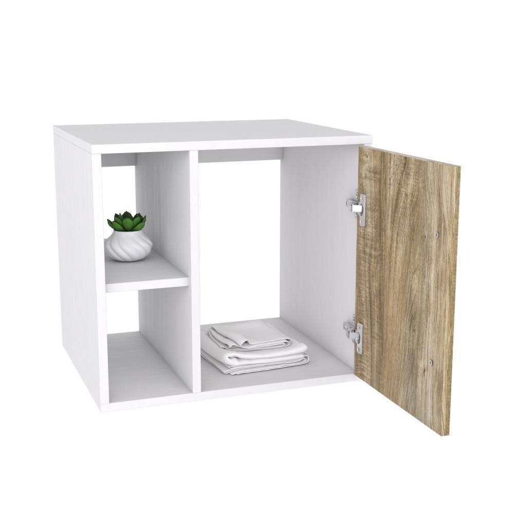 Conjunto Balcão C-cuba R30 E Espelheira Soft 500 Branco Chess Branco Chess C-carvalho - 3