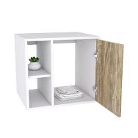 Conjunto Balcão C-cuba R30 E Espelheira Soft 500 Branco Chess Branco Chess C-carvalho - 3