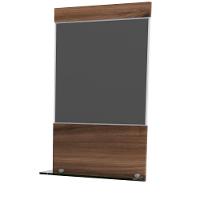 Conjunto Balcão C-cuba Q32 E Espelheira Legno 831 Branco Chess C-carvalho Dark Branco Chess C-nogal