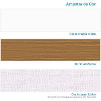 Jogo De Quarto Infantil Elô Com Janela Cômoda E Berço Branco Brilho/amêndoa - Móveis Peroba - 7