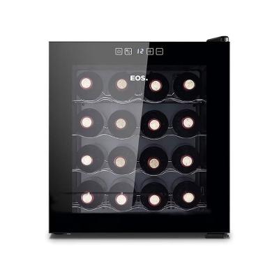 Adega Climatizada Eos EAE16 16 Garrafas Porta Vidro Full Glass Preto Bivolt