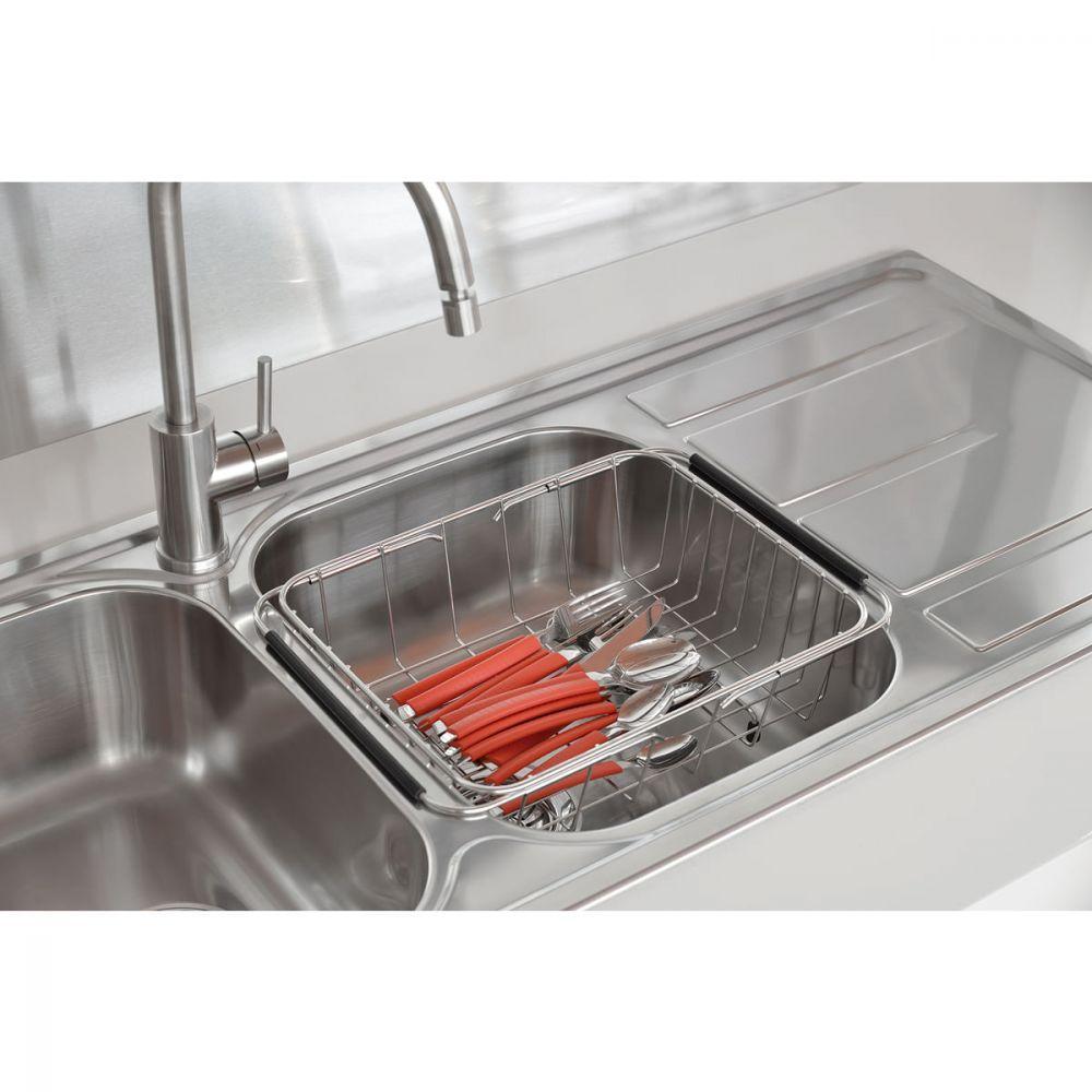 Cesto Aramado Retangular Tramontina Inox para Cubas e Pias - 3