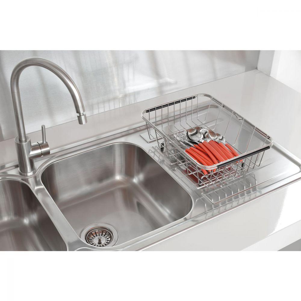 Cesto Aramado Retangular Tramontina Inox para Cubas e Pias - 7