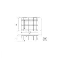 Cesto Aramado Retangular Tramontina Inox para Cubas e Pias - 5