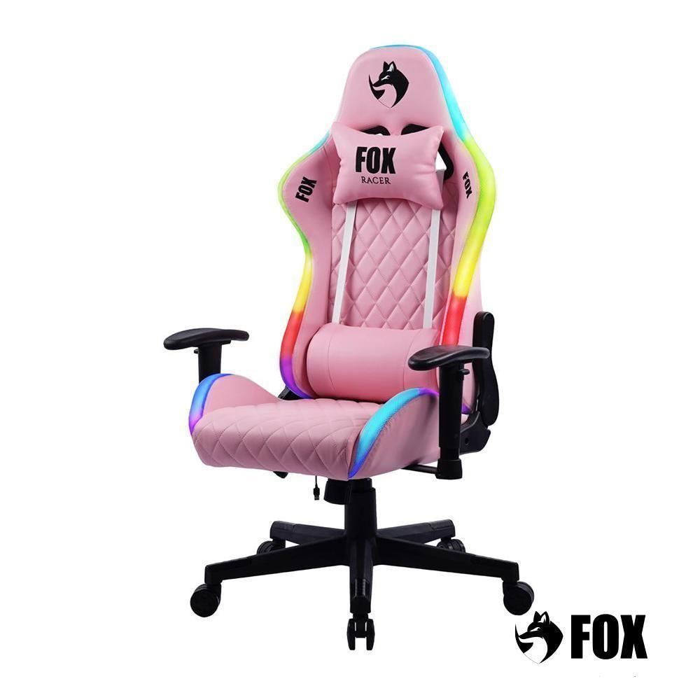 Cadeira Gamer Fox Racer Rgb Com Iluminação Led Rosa Ut-c1583l - 3