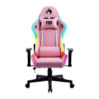 Cadeira Gamer Fox Racer Rgb Com Iluminação Led Rosa Ut-c1583l - 1