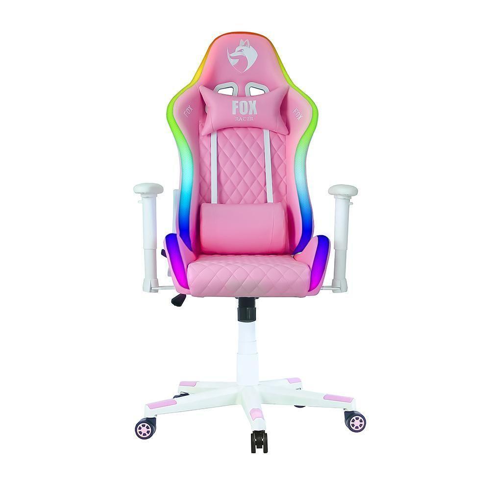 Cadeira Gamer Fox Racer Rgb Com Iluminação Led Rosa Ut-c1583l - 1