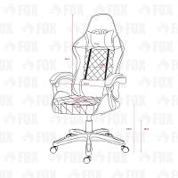 Cadeira Gamer Fox Racer Rgb Com Iluminação Led Rosa Ut-c1583l - 6