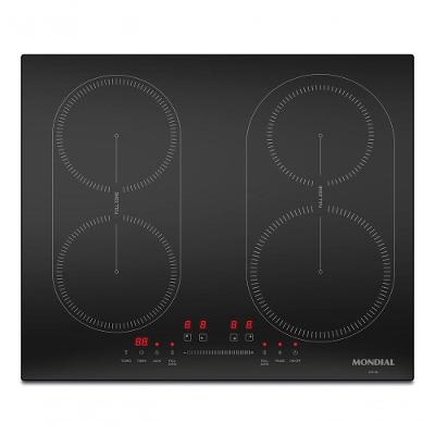 Cooktop de Indução Mondial CTI-03 4 Bocas Vidro Temperado Preto 7000W 220V