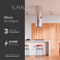 Coifa E Depurador De Ar Redonda 35cm ø Inox Para Ilhas Eco40ir 220v - Eos B170859 220v - 5