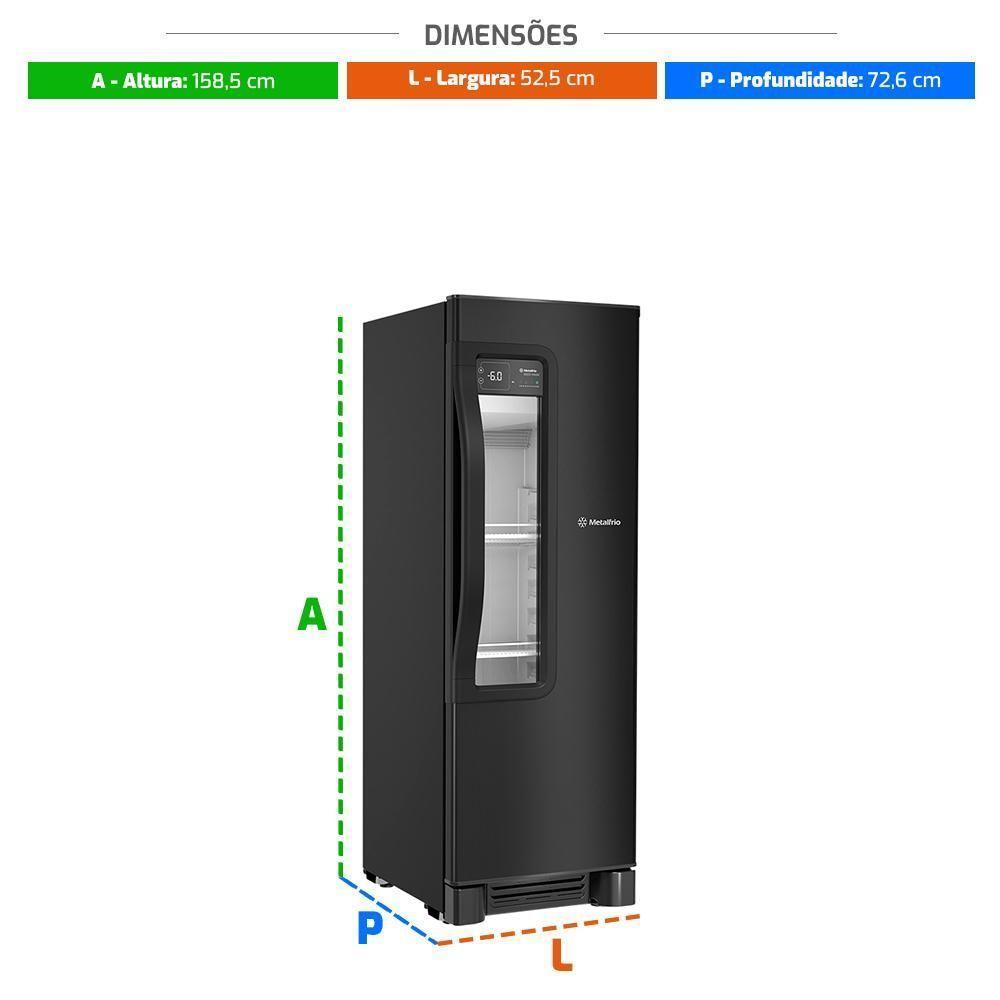 Cervejeira Beer Maxx 250 Porta Visor +2 A -6ºc 228l Vn25t Preto Onix 220V - Metalfrio - 3
