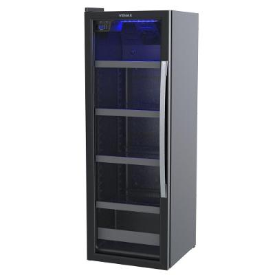 Cervejeira Expositora Venax Porta Invertida Blue Light 209L Preto 220V