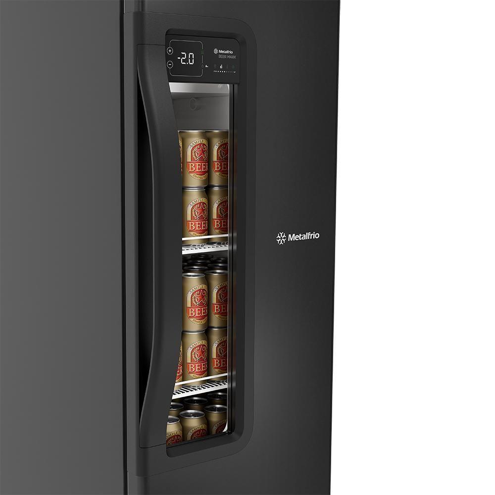 Cervejeira Beer Maxx 250 Porta Visor +2 A -6ºc 228l Vn25t Preto Onix 110V - Metalfrio - 6