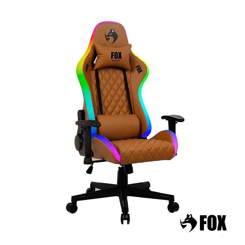 Cadeira Gamer Fox Racer Rgb Com Iluminação Led Marrom Ut-c1583l - 2