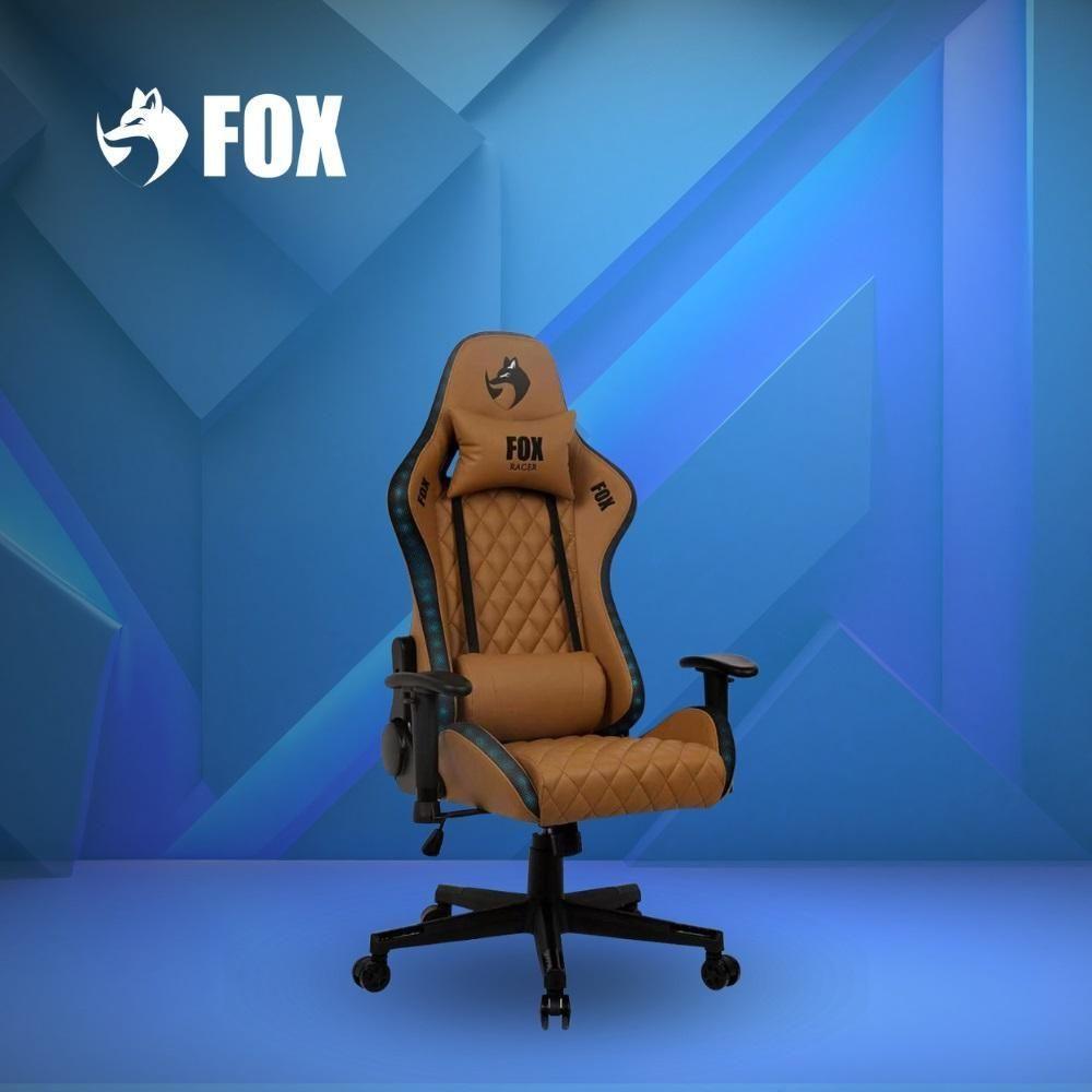 Cadeira Gamer Fox Racer Rgb Com Iluminação Led Marrom Ut-c1583l - 7