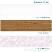 Jogo De Quarto Infantil Retrô Janelas Cômoda E Berço Branco Brilho/amêndoa - Móveis Peroba - 7