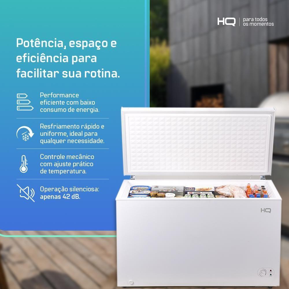 Freezer E Conservador Horizontal HQ 420 Litros Branco HQ-420CFHB 220V - 7