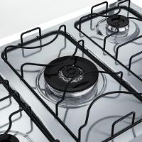 Fogão Dako 5 Bocas Mesa Inox Tripla Chama Supreme Titanium Bivolt