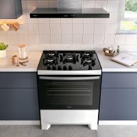 Fogão Dako 5 Bocas Mesa De Vidro Tripla Chama Supreme Glass Branco Bivolt - 8