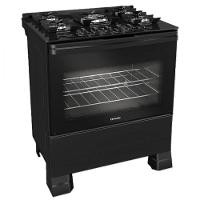 Fogão Mueller 5 Bocas Com Mesa De Vidro E Grades De Ferro Preto Bivolt - 6