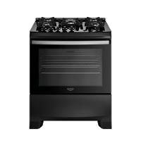 Fogão Dako 5 Bocas Com Mesa De Vidro Tripla Chama Supreme Glass Preto Bivolt - 1