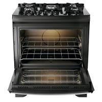 Fogão Dako 5 Bocas Com Mesa De Vidro Tripla Chama Supreme Glass Preto Bivolt - 6