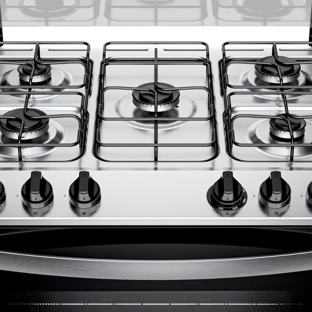 Fogão Brastemp 5 Bocas Mesa Inox BFS5NDB Branco Bivolt - 5