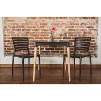 Conjunto 4 Cadeiras Sofia Em Polipropileno E Fibra De Vidro Preta Tramontina - 6