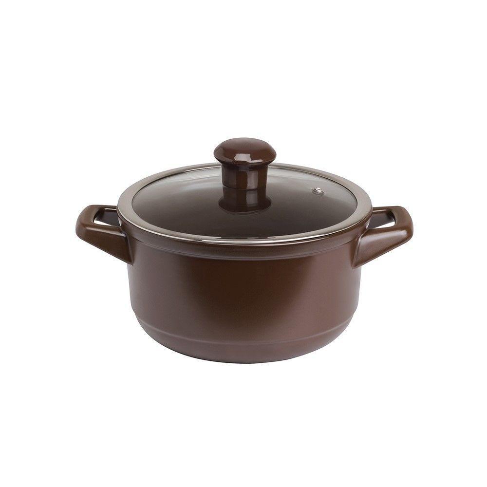 Jogo De Panelas De Cerâmica Smart Duo 5 Peças Chocolate Ceraflame - 5