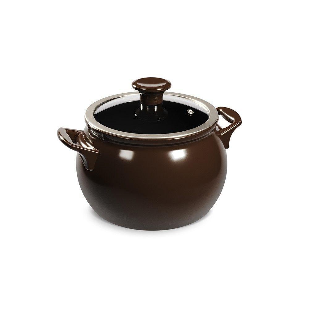 Jogo De Panelas De Cerâmica New Premier Joy 5 Peças Chocolate Ceraflame - 6