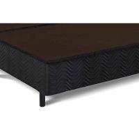 Cama Box Base Casal Bipartido Universal Suede Black (138 (2 vol 69x188x20)) - Costa Rica - 5