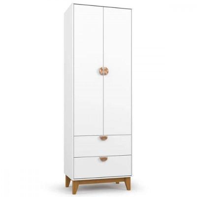Guarda Roupa Batrol Magia Infantil 2 Portas 2 Gavetas Branco
