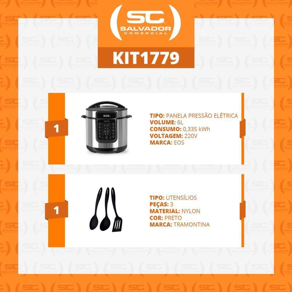 Panela De Pressão Multiuso Elétrica Digital Epp60di 220v Eos Com Utensílios Tramontina 220v - 6