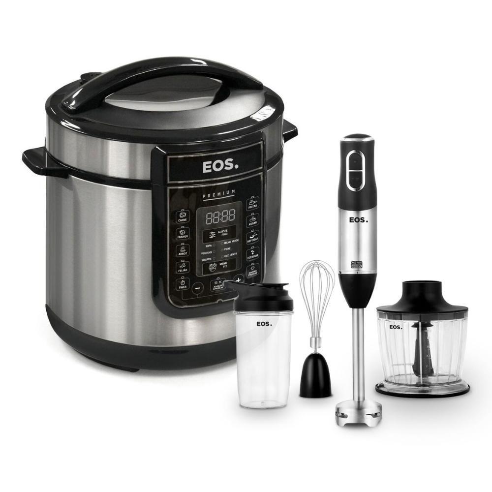 Panela De Pressão Elétrica Digital Epp60di Com Mixer Miniprocessador 3 Em 1 Emx02 Eos 220v 220v - 1