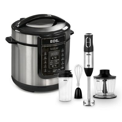 Panela de Pressão Elétrica Digital EOS EPP60DI 6L com Mixer 3 em 1 Inox 220V
