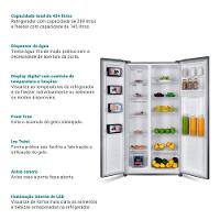 Geladeira 434L Philco Smart Cooling Side By Side PRF535ID 110V - 5