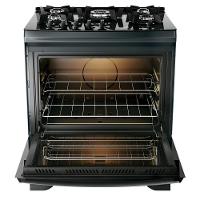 Fogão Dako 5 Bocas Com Mesa De Vidro Tripla Chama Supreme Timer Glass Titanium Bivolt - 7