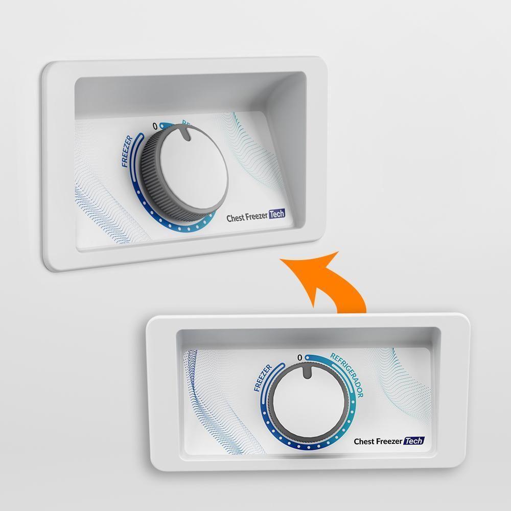 Freezer Refrigerador Inverter Horizontal Dupla Ação +8 A -22ºc 543l Da550if Tech Bivolt - Metalfrio Bivolt - 2