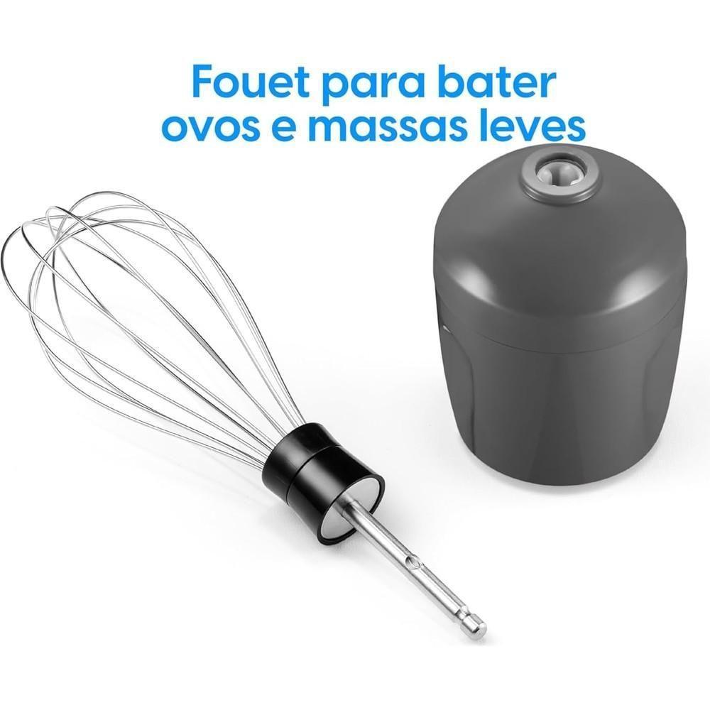 Mixer de Alimentos Cinza Lunar Inox 600W 3 em 1 Copo 700ml Elgin 110V - 5