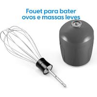 Mixer de Alimentos Cinza Lunar Inox 600W 3 em 1 Copo 700ml Elgin 110V - 5