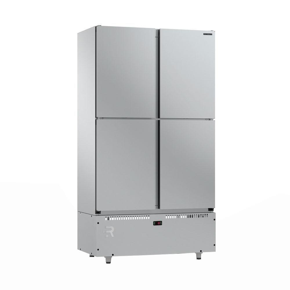 Mini Câmara 4 Portas Resfriados 744l Inox 0 A 7ºc Ar Forçado Motor Inferior Mcr4p - Refrimate 110V - 1
