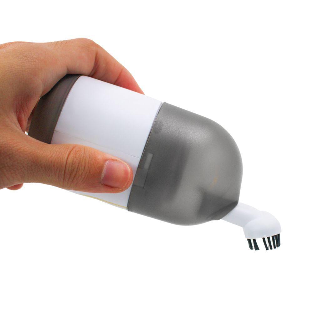Mini Aspirador De Po Portatil Usb Bivolt Recarregavel Branco - 3