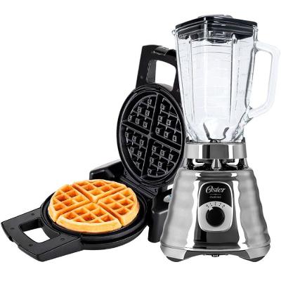 Kit Liquidificador Oster New Osterizer Chrome E Máquina De Waffle 220V