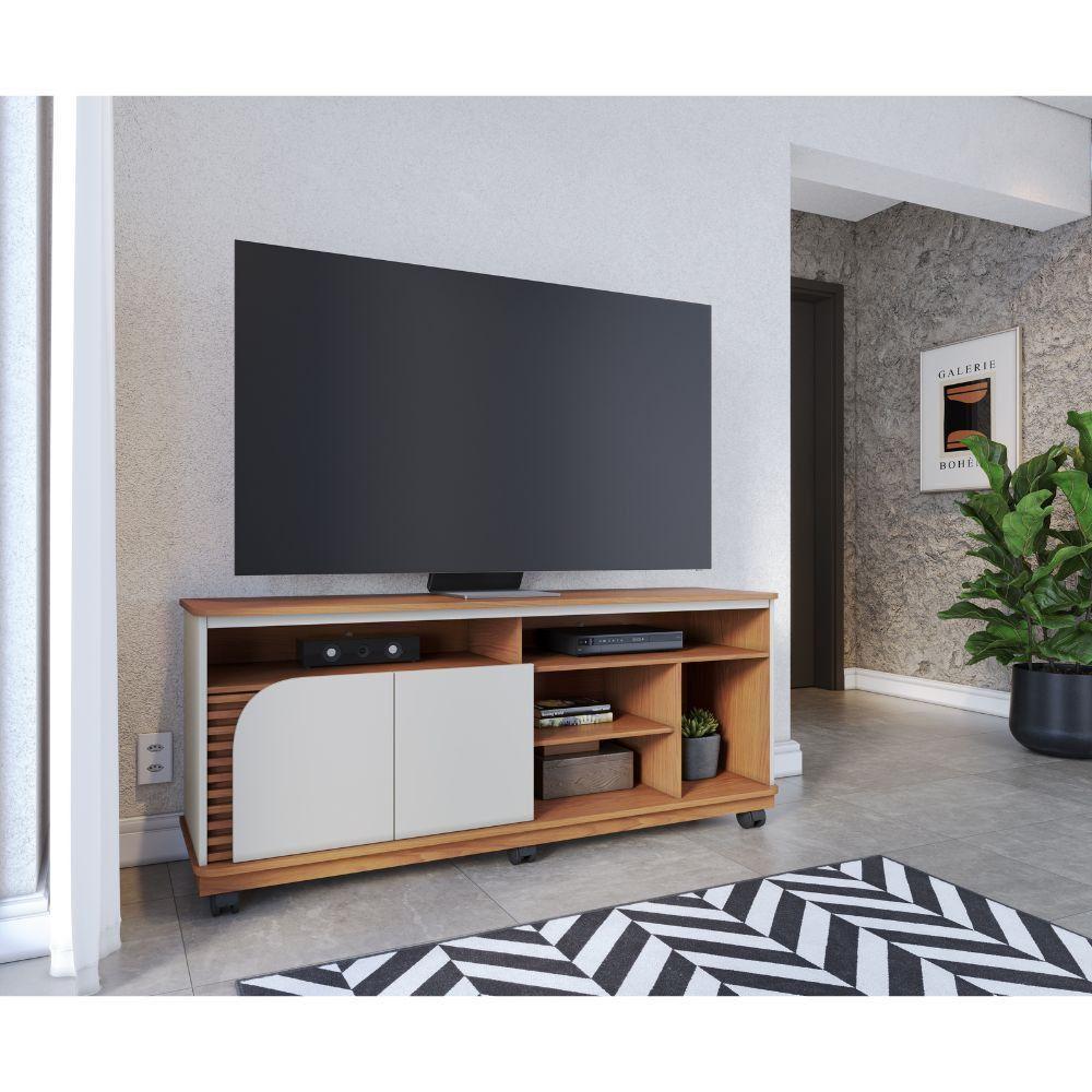 Rack Para Tv Até 65 Jurerê 2 Portas Colibri Freijo/off White Matte - 1