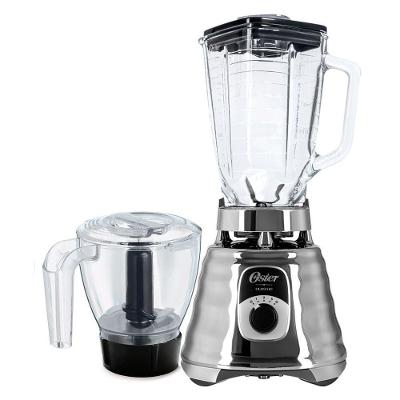 Kit Liquidificador e Base Processadora Oster New Osterizer Prata com Jarra de Vidro 220V