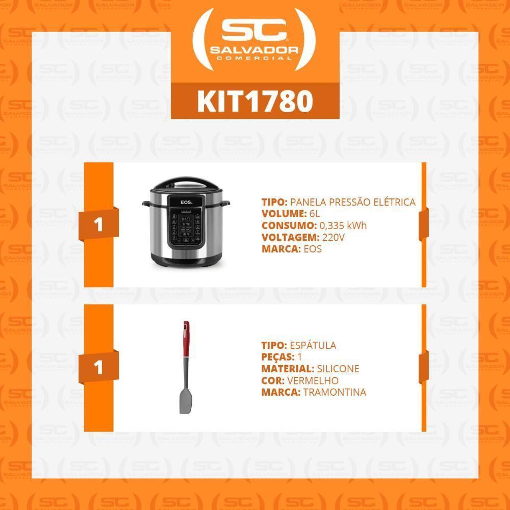 Panela De Pressão Elétrica Digital Epp60di 220v Eos Com Espátula Verano Tramontina 220v - 3