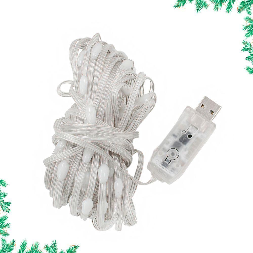 Led Pisca Linha Com 10 Metros 100 Lampadas 9 Modos Rgb Usb Controla Por App Natal Ano Novo - 5